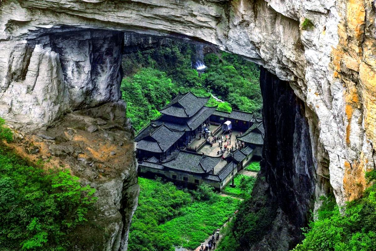 Three Natural Bridges in Guilin, China