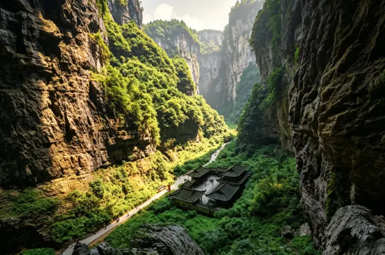 Wulong Karst Day Trip : Three Natural Bridges & Longshuixia Gorge
